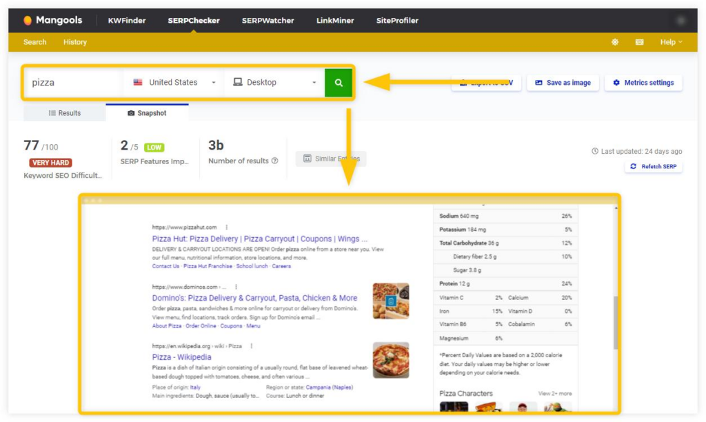 SEO tool SERPChecker illustration 2